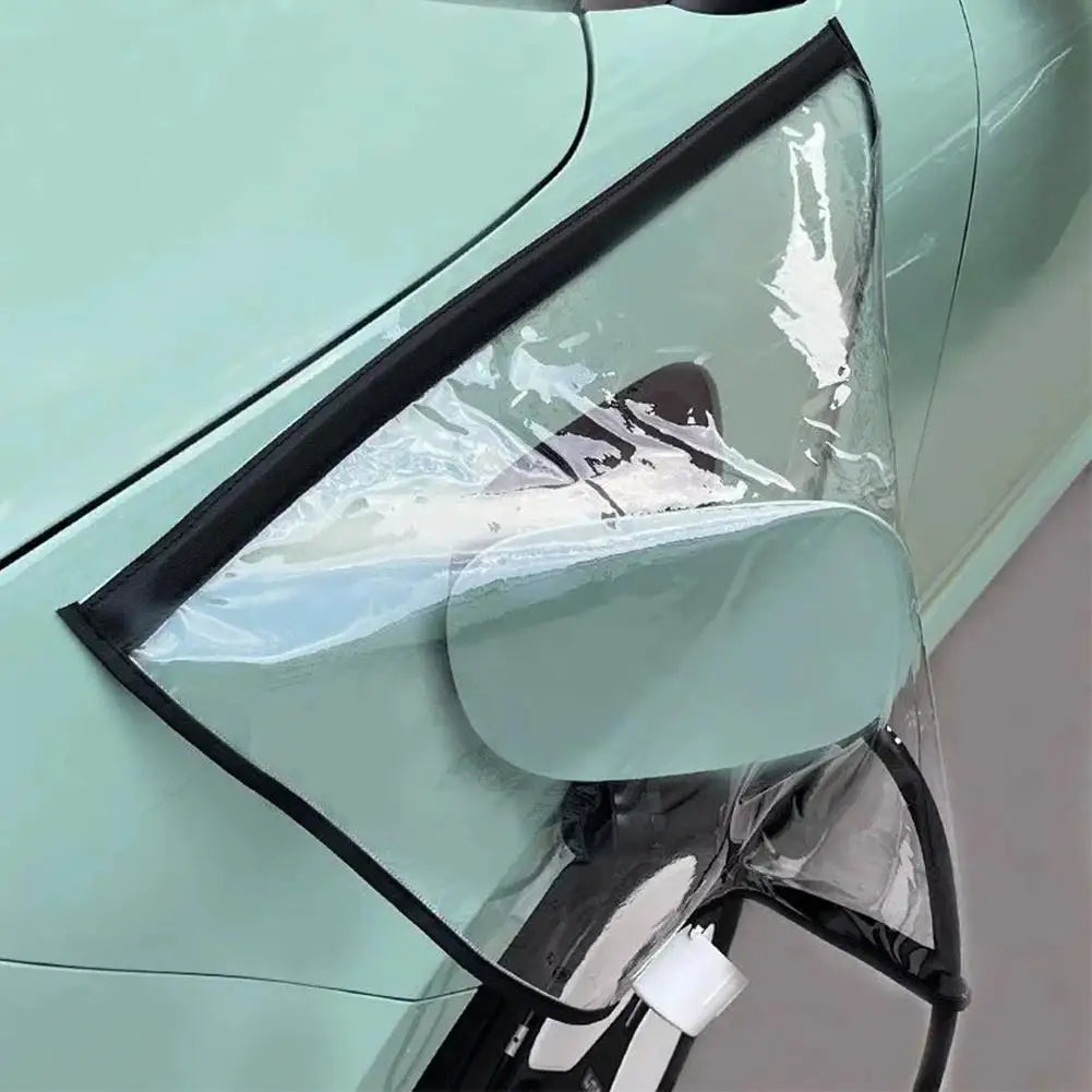 Electric Vehicle Charger Port Cover Outdoor Rainproof Protection Dustproof Covers Car Accessories for Tesla Model 3 Y SUV Qme A