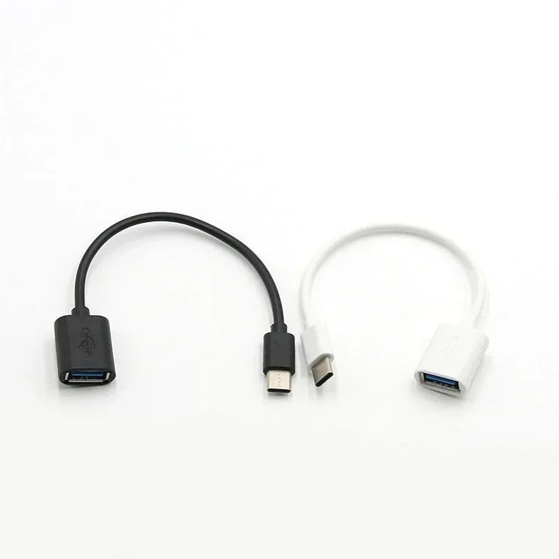 18CM Mobile Phone USB Type C 3.1 Male To USB 3.0 A Female OTG Cable USB Adapter Lead for Xiaomi Huawei Type-c Adapter Converters Qme