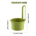 Sink filter basket faucet hanging filter kitchen hanging drain basket Press To Clean Sink Strainer for Home Apartment Qme Green