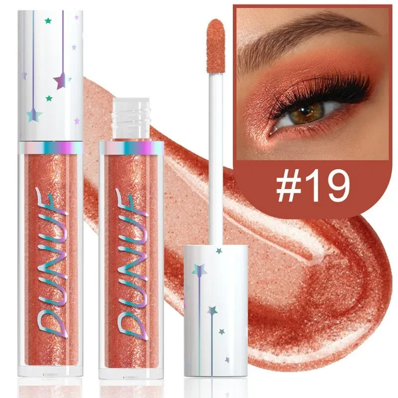 24color Eyeshadow Stick Liquid Eyeliner Metallic Color Green Pearlescent Glitter Eye Shadow Waterproof High Gloss Makeup Pigment Qme 19