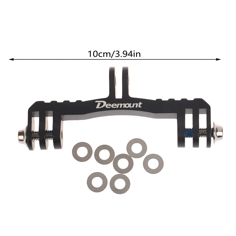 Bicycle Computer Holder Camera Dual Twin Mount Bracket Aluminum Alloy Qme