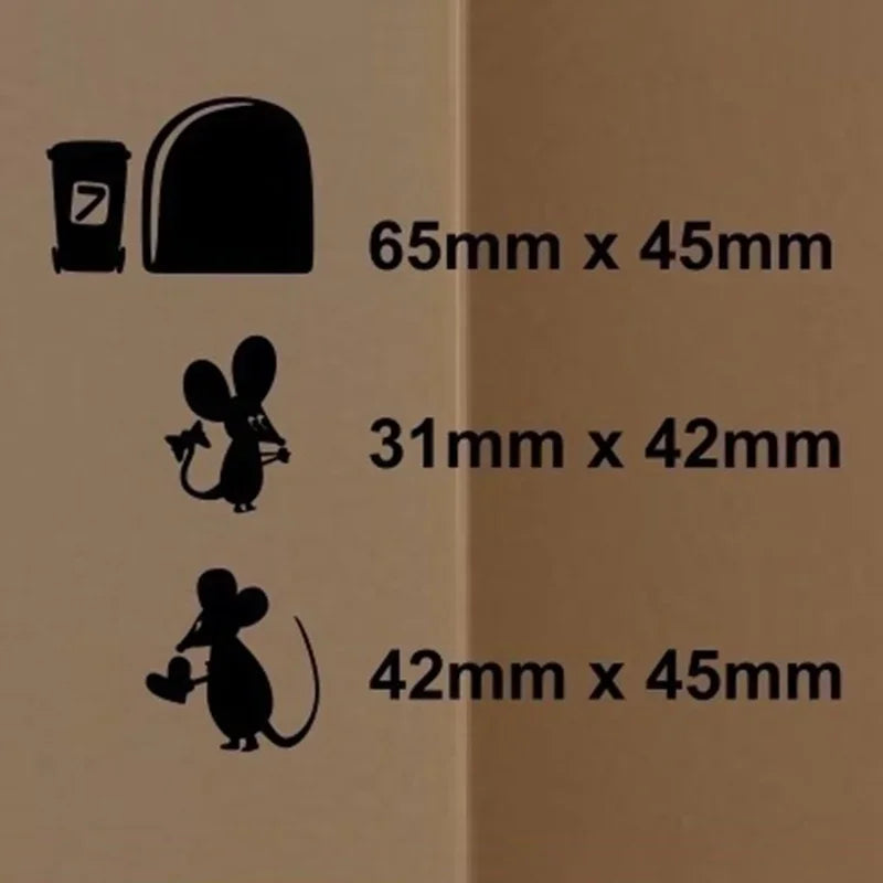 Wall Cute Decoration Black Cartoon Mouse Love Heart Vinyl Art Sticker Qme