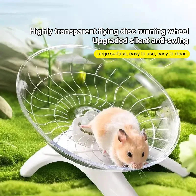 Small Pet Rotatory Jogging Wheel Toys Hamster Cage Supplies Running Qme