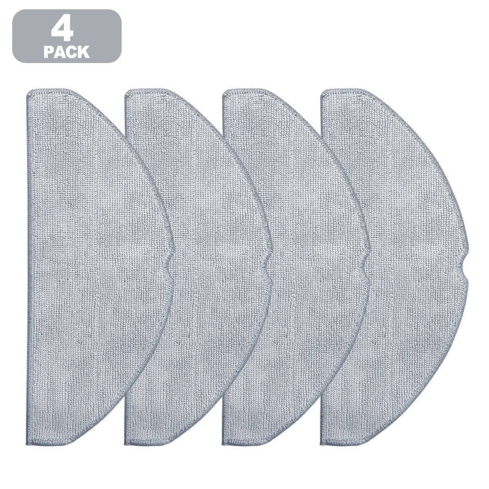 4/10Pcs Microfiber Mop Cloth For Roborock For Q7 M5+/ For Q7 TF/ For Q7T+ Obot Vacuum Cleaner Replacement Parts Qme 4 PACK