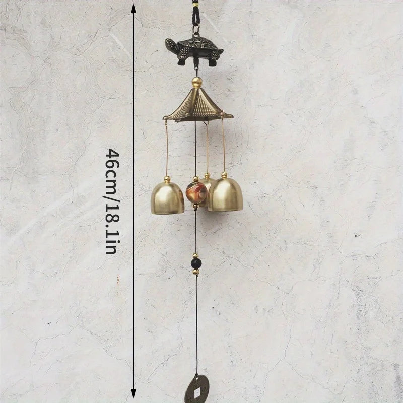 Turtle Wind Chime Pendant Festival Gift Home Courtyard Outdoor Music Pendant Qme