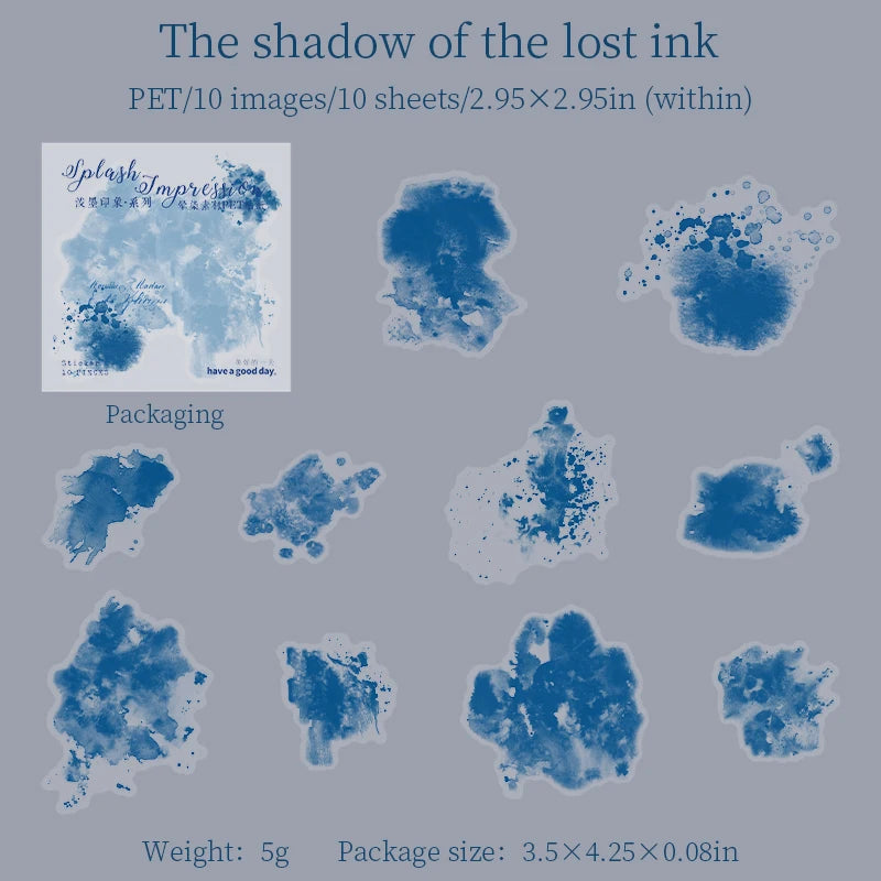 Vintage Gradient Sticker Pack, Perfect for Creating Atmosphere, Ideal for Gift Wrapping and Greeting Card Decoration Qme B