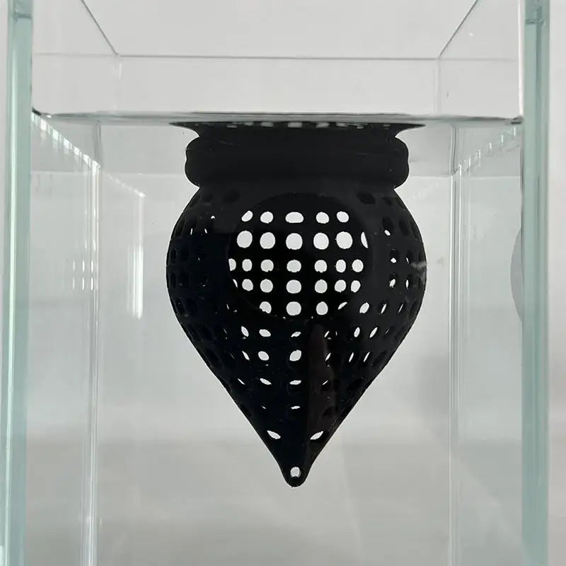 Fish Aquarium Tank Decoration Accessories Suspended Cone Bed Hideout Qme Black
