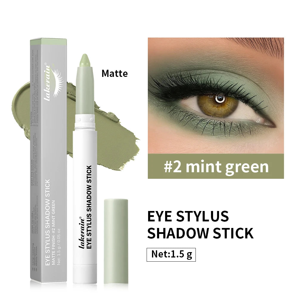 Eyeshadow Pencil Smooth Waterproof Sweat-proof Does Not Smudge Stick Qme 02 Mint Green