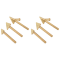 A02F-6Pcs Iron Plastic Welder Soldering Iron Tips Copper Repair Triangular Smoothing Head Welding Tips Replacement Tips Qme As Shown