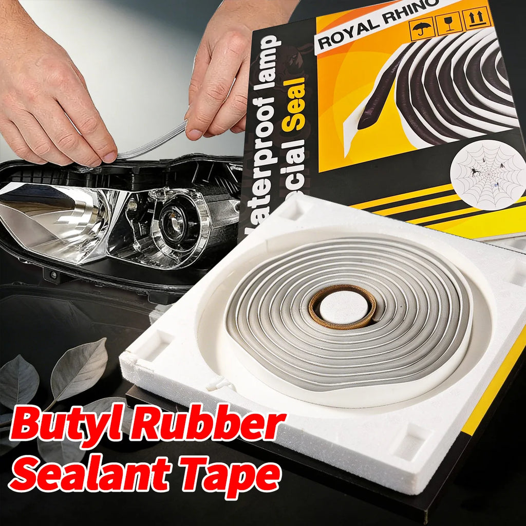 Headlight Sealant Seal Snake Car Headlamp Glue Butyl Rubber Glue Reseal Hid Headlamps Taillight Shield Glue Waterproof Tapes Qme