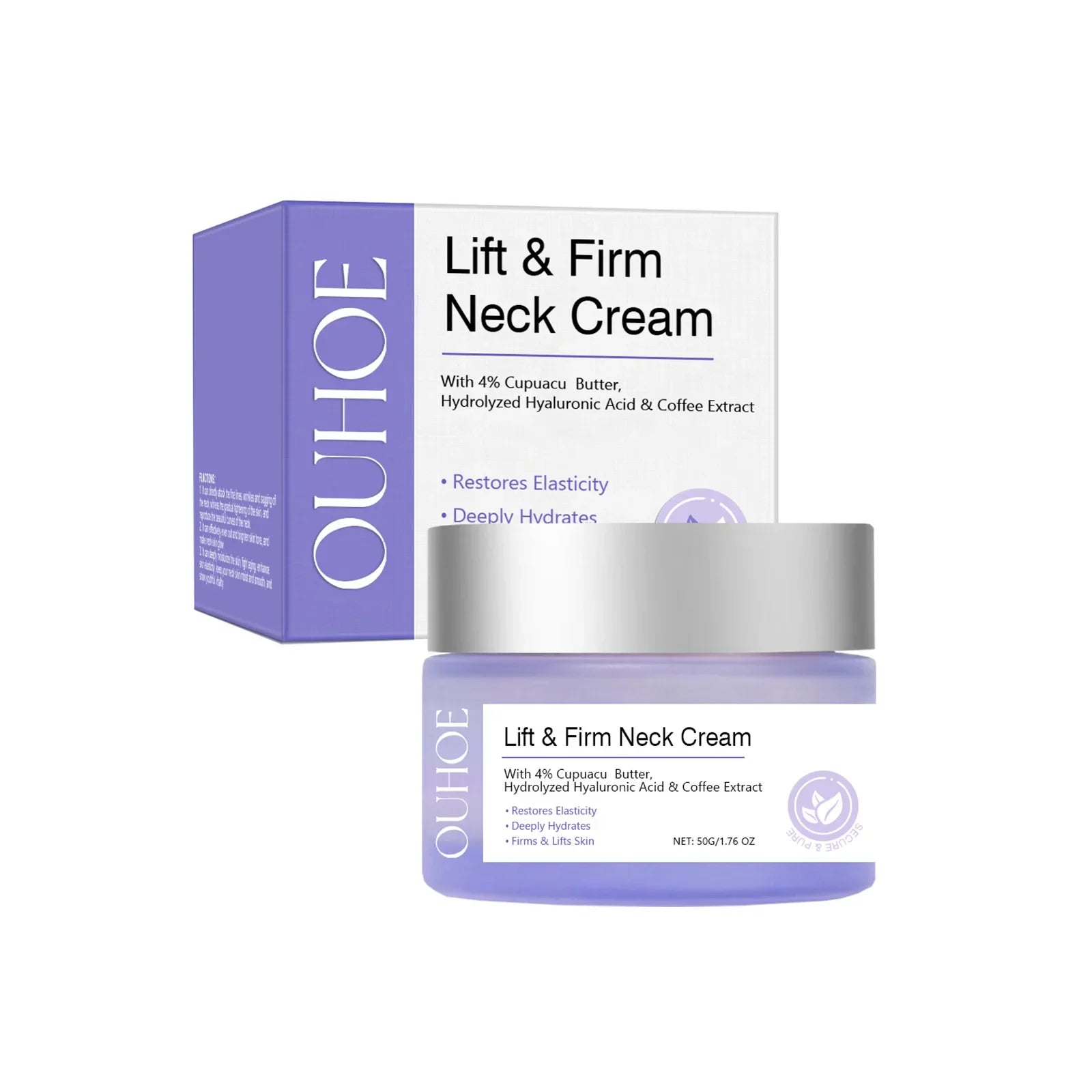 Tighten Lift Neck Cream Firming Reduce Fine Lines Brightening Nourish Smoothing Lasting Moisturize Neck Rejuvenation Care Lotion Qme 50g Boxed
