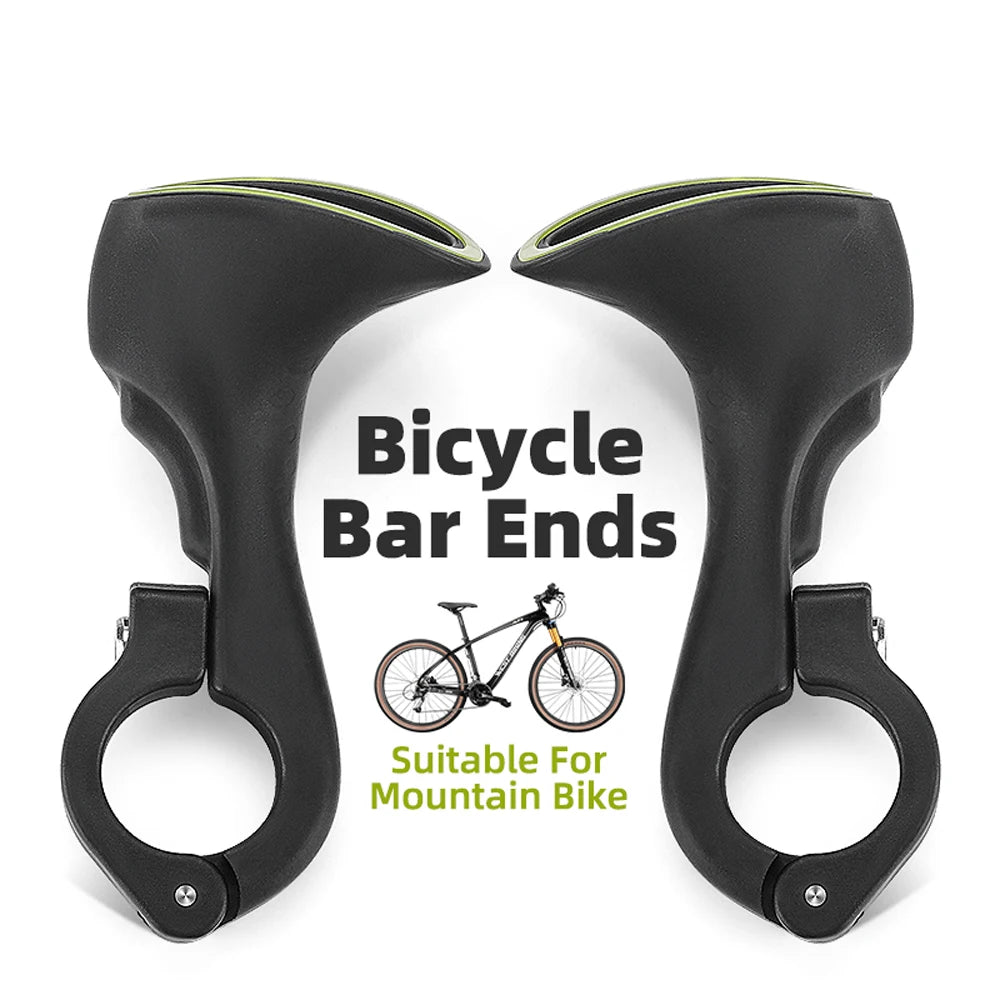 Comfortable Fluorescence Bicycle Bar Ends Ergonomic Design Bike Handlebar Nylon Bicycle Handle Bar Grips Cycle Accessory Qme