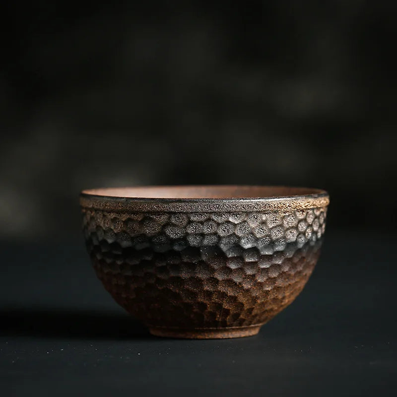 Handmade Coarse Pottery Master Cup Vintage Kiln-changed Tea Tasting Qme <200ml 80ml 2