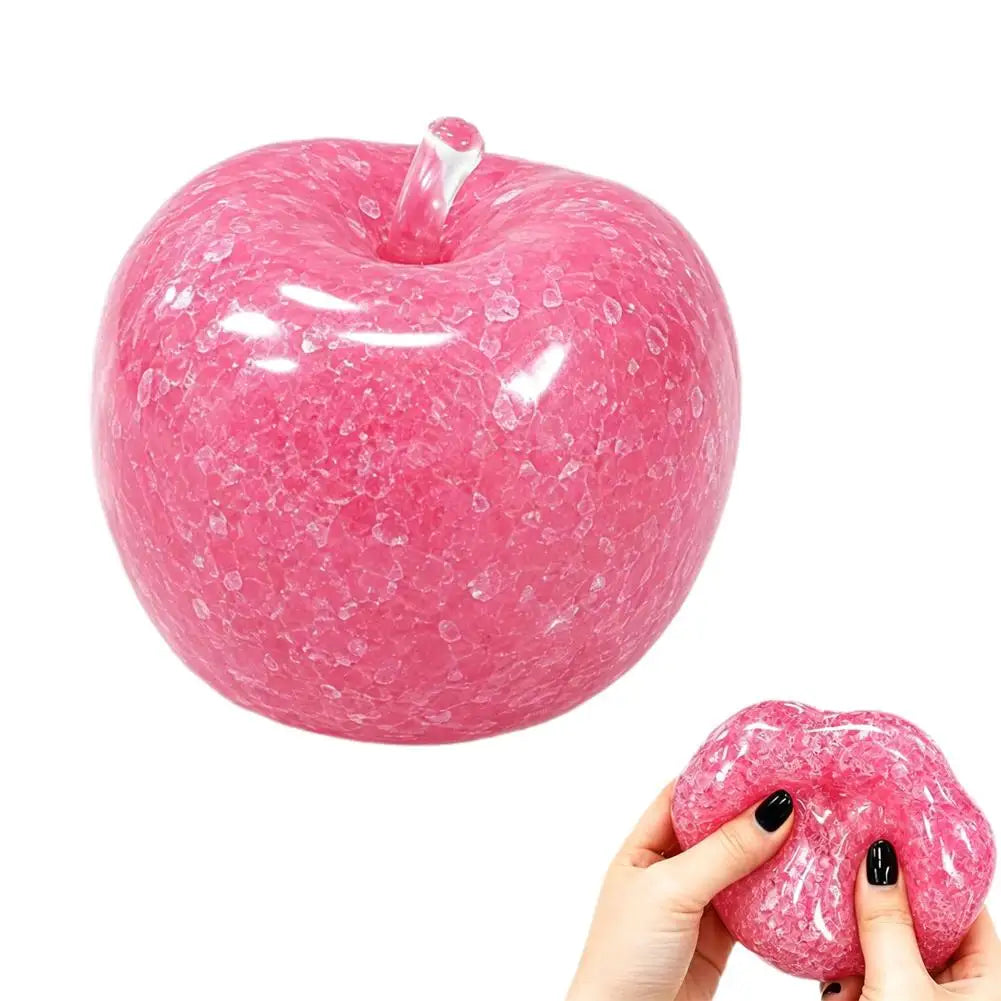 Apple Smoothie Stress Toy Squishy Cool Summer Artificial Fruits Kids Qme Pink