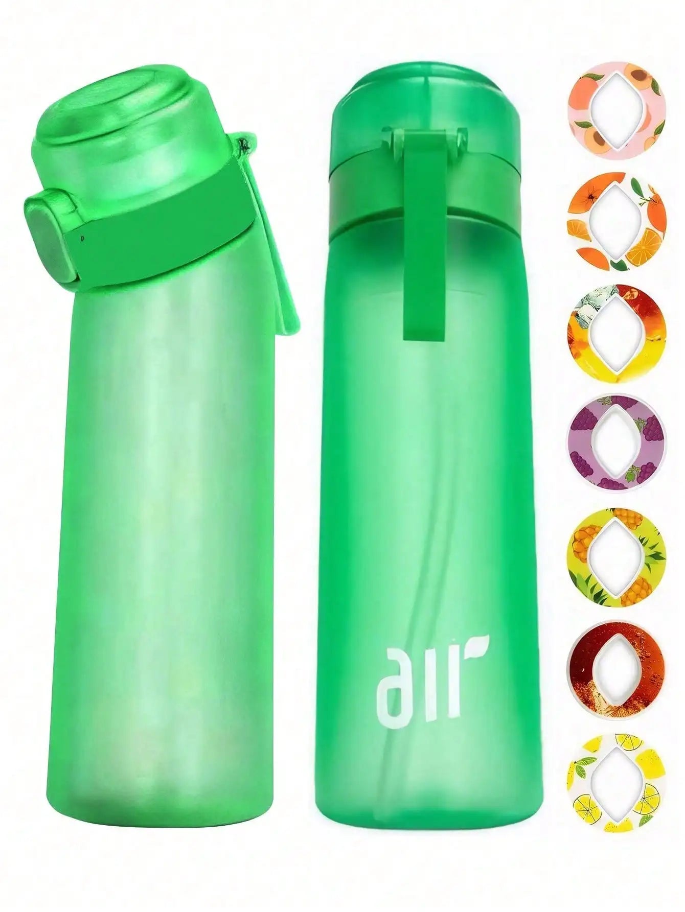 Portable Sports Traw Water Bottle Equipped 0 Sugar Calorie Random Qme green 0.8L