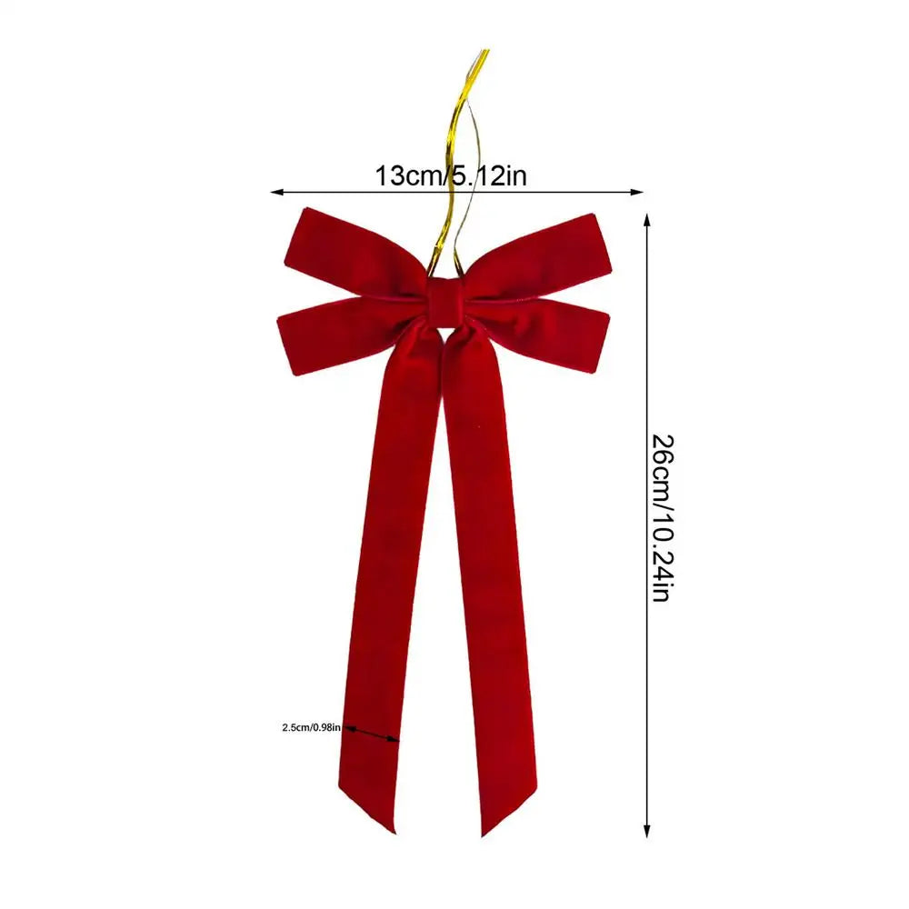 Velvet Bows For Christmas Tree Velvet Vintage Home Decor Large Bows Christmas Tree Decorations For Holiday Bedroom Living Room Qme Coffee China Mainland 12Pcs