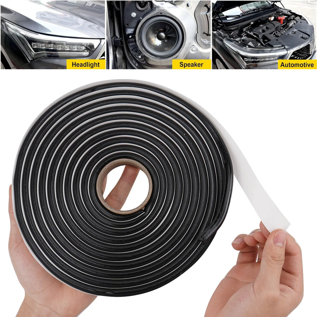 Butyl Rubber Glue Headlight Sealant Retrofit Reseal Hid Headlamps Taillight Shield Glue Tapes Car Door Seal Accessories Qme