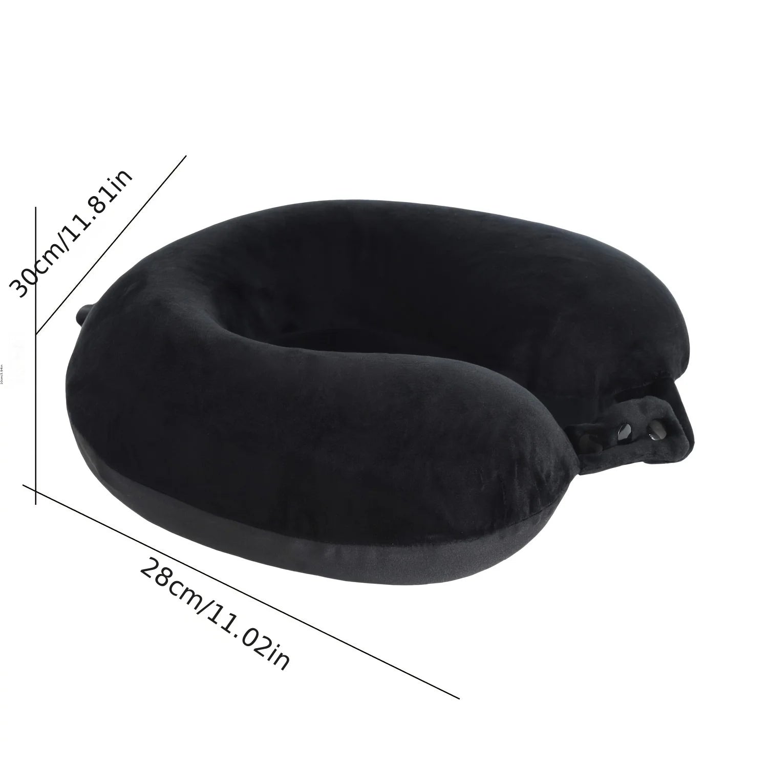 Ergonomic Travel Neck Pillow Soft Adjustable U-shaped Headrest Qme