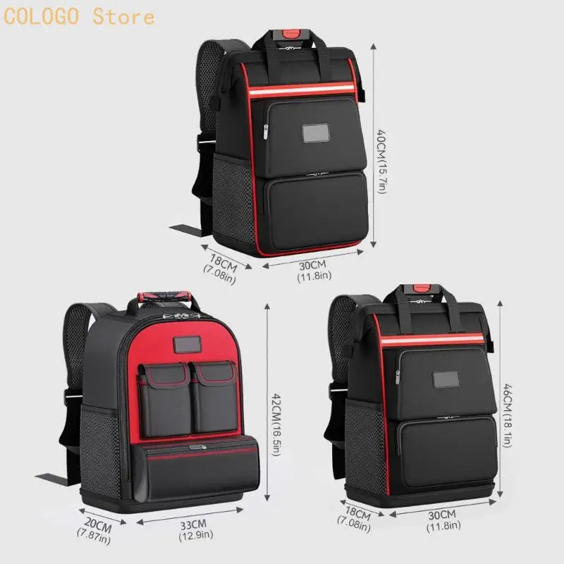 Professional Tool Bag Backpack Heavy Duty Backpacks Waterproof Tools Qme