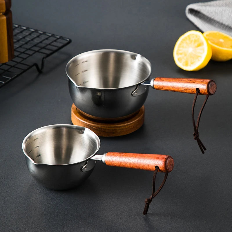 Stainless Steel Oil Pan Kitchen Cookware Cooking Tools Small Pot Qme
