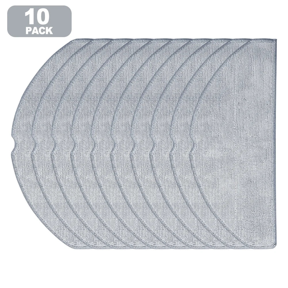 4/10Pcs Microfiber Mop Cloth For Roborock For Q7 M5+/ For Q7 TF/ For Q7T+ Obot Vacuum Cleaner Replacement Parts Qme 10 PACK