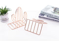 Scandinavian Rose Gold Book Support Stretchable Iron Stand Chic Table Qme rose gold 1pc