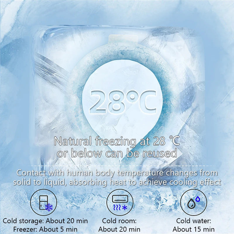 Summer Supplies Prevent Heatstroke Cooling Artifacts Ice Neck Outdoor Qme