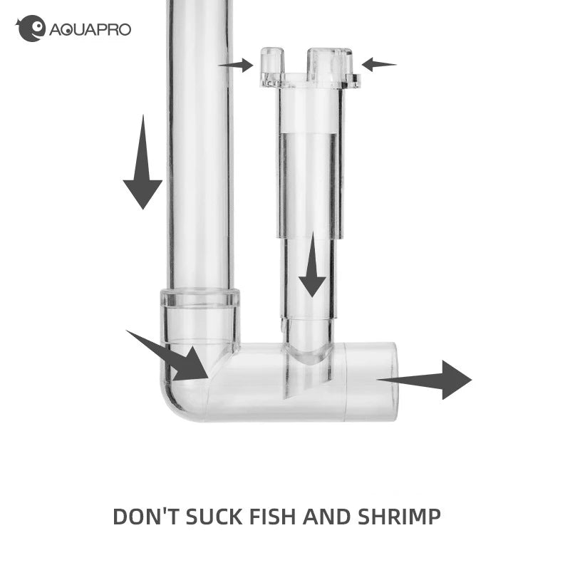 AQUAPRO Outlet Skimmer Fishing Tank Lily Pipe Aquarium Inlet And Outlet Pipes Mini Water Filter Accessories Filtro Akvarium Qme