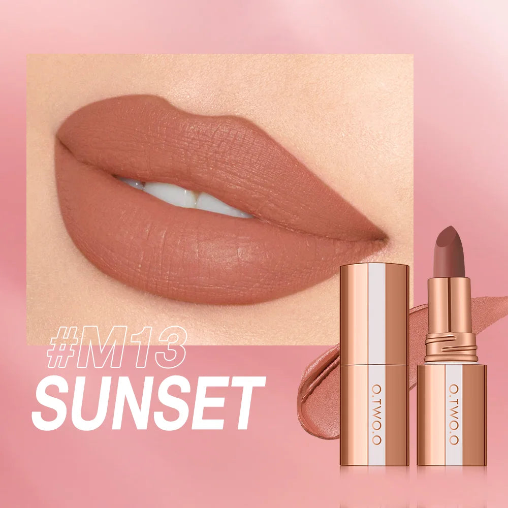 O TWO Matte Lipstick Lip Tint 8 Colors Waterproof Long Lasting Qme M13 China Mainland Full Size