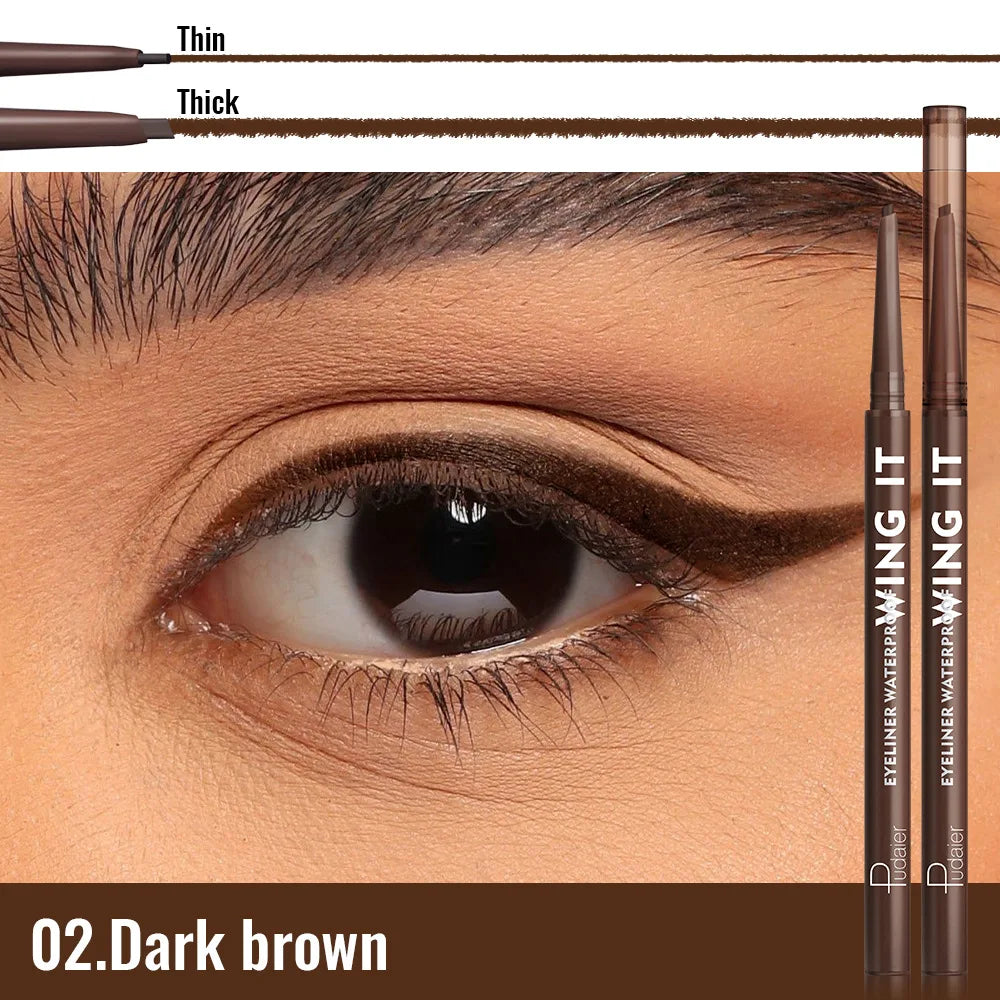 6 Matte Gel Eyeliner Pencils Waterproof Long Lasting Makeup Beginner Friendly Smooth Gel White Green Blue Brown Black Eyeliner Qme 02