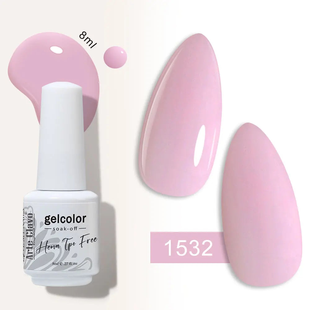 Arte Clavo Semi-permanent Gel Nail Varnish 180 Colors Semipermanent