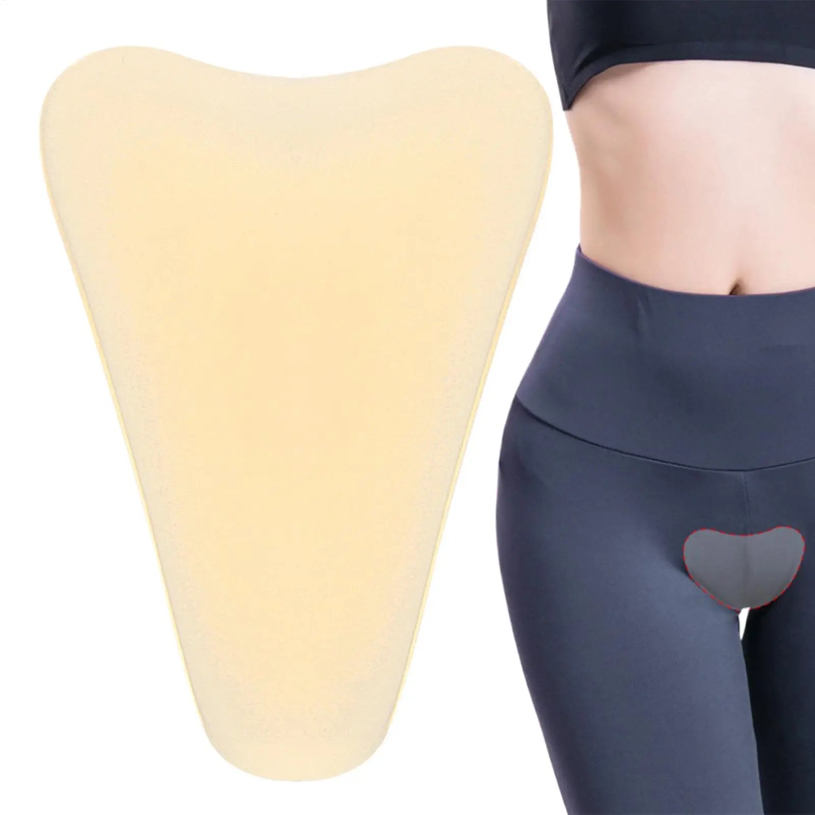 1pcs Private Parts Swimming Pad Seamless Stickers Silicone Protector For Private Part Women Bikini Swimming Supplies Qme