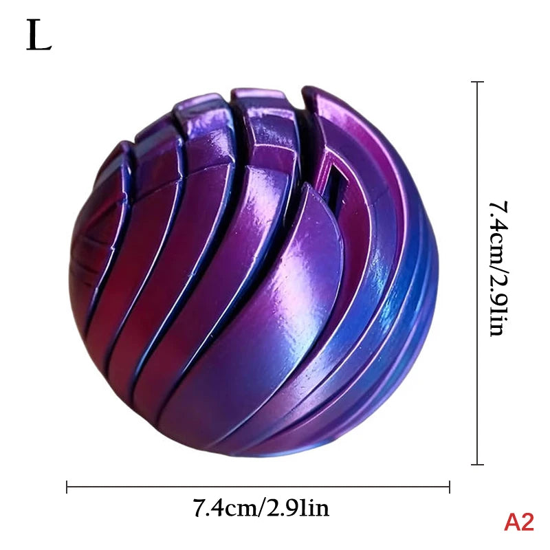 Gear Liquid Flow Ball Rotating Design Relief Toys Offic Slime Fidget Qme A2