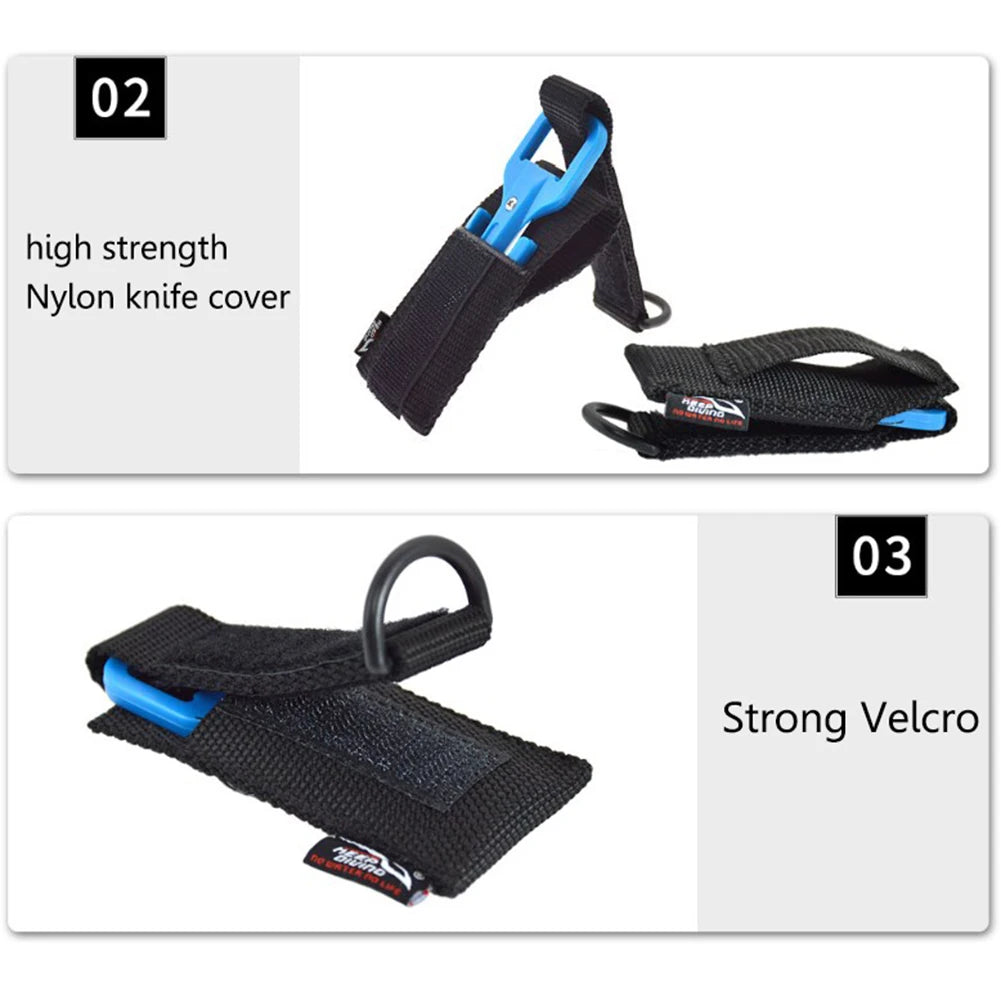 Nylon Scuba Diving Cutting Emergency Set Spearfishing Secant Equipment Portable Wear-resistant Sharp Outdoor Accessories Qme