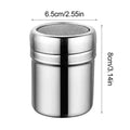 Powder Shaker Duster Stainless Steel Flour Sifter and Shaker Bottle Sleek and Stylish Powder Shaker for Salt Sugar Cocoa Flour Qme M