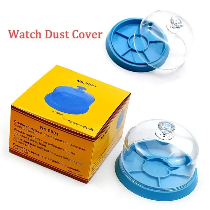 6 Slots Watch Dust Sheet Cover with Tray Watch Movement Repair Tool Jewelry tools Spare Protector Watchmaker Repair Tool Qme
