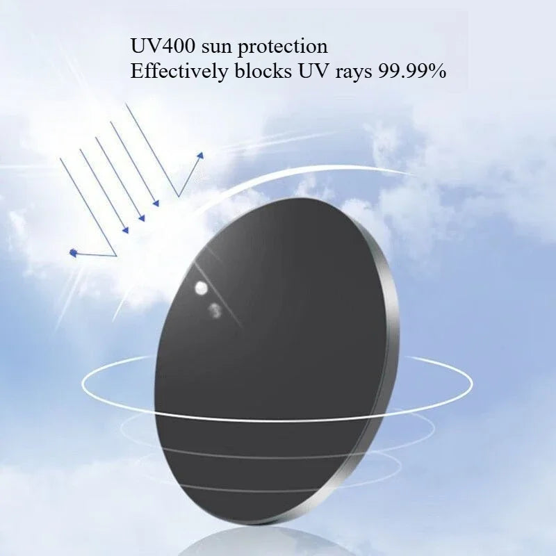 Pure Titanium Ultra-thin UV-resistant Color-changing Polarized Qme