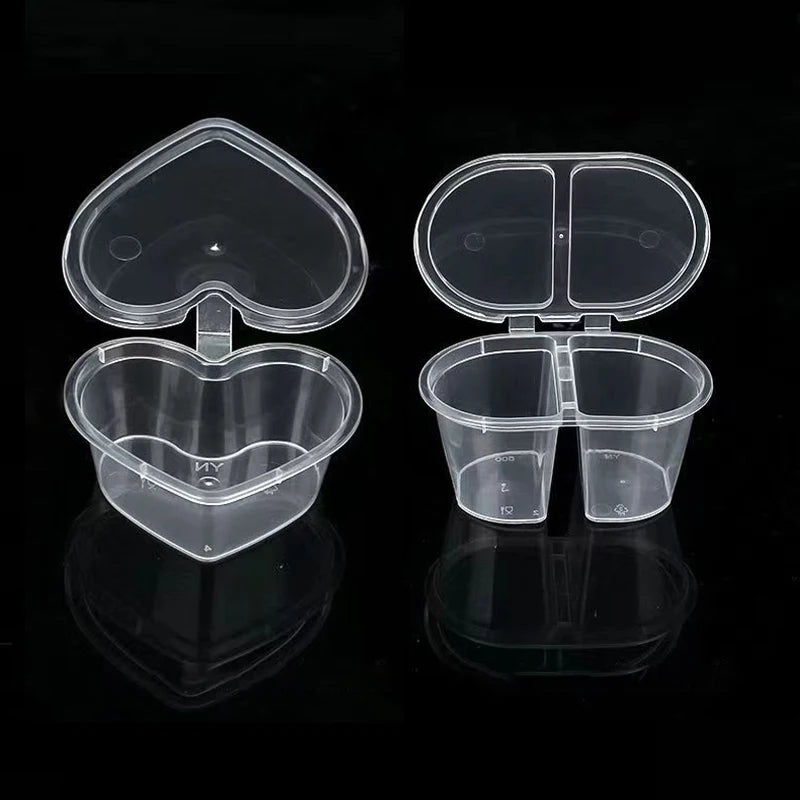 Hinged Lids Pigment Paint Containers Portable Disposable Package Box Qme