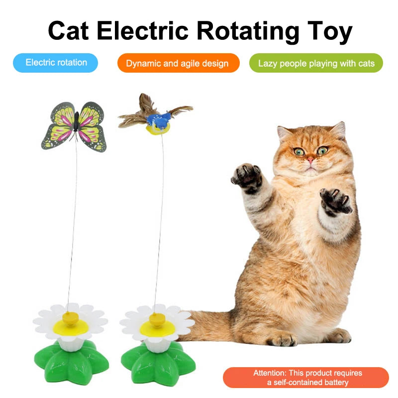 Intelligence Training Funny Pet Toys Rotating Electric Flying Bird Qme