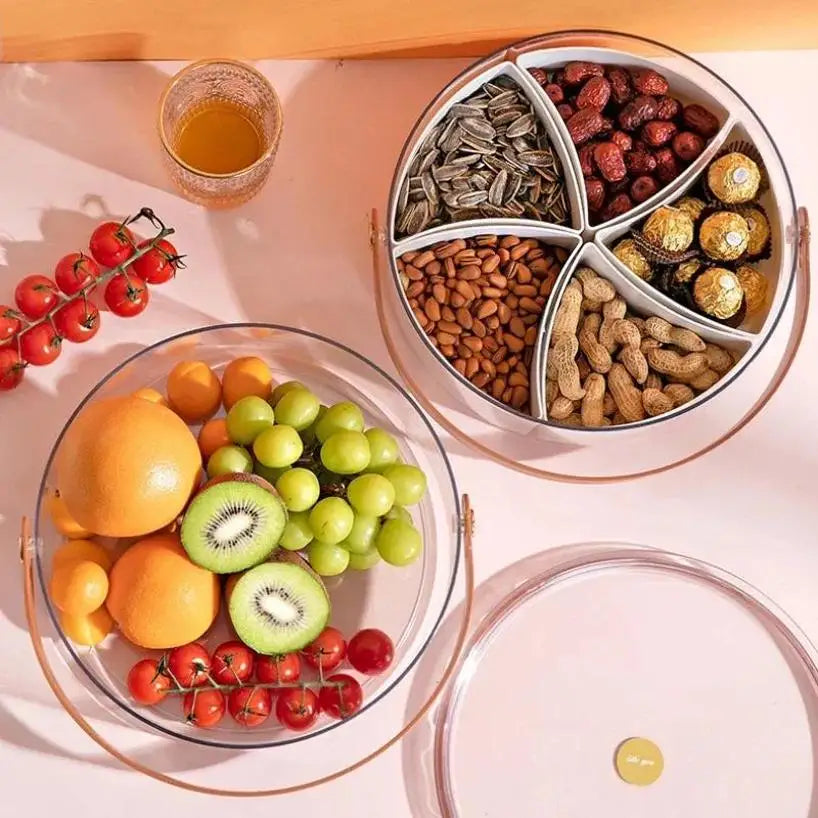 Portable Transparent Dried Fruit Box Lid Household Light Luxury Qme
