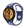 20mm 22mm Watch Strap for Samsung Galaxy Watch 6 5 4 3 Classic 47mm 43mm Pro 45mm 40mm 44mm Silicon Bracelet Huawei GT/3/2 Band Qme Blue White 22MM Watch Band