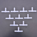 10PCS 4mm Plastic Tee's "T" 3-Way Fish Tank Acuarios Aquarium Air Pump Line Tubing Joints Connectors Air Pump Accessories. Qme Default Title