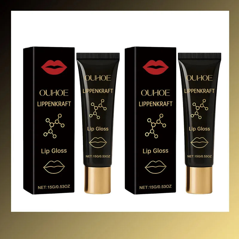Instant Plumping Lip Essence Oil Increase Lip Elasticity Long-lasting Moisturize Nourishing Lip Plumper Gloss Sexy Beauty Makeup Qme 2PC