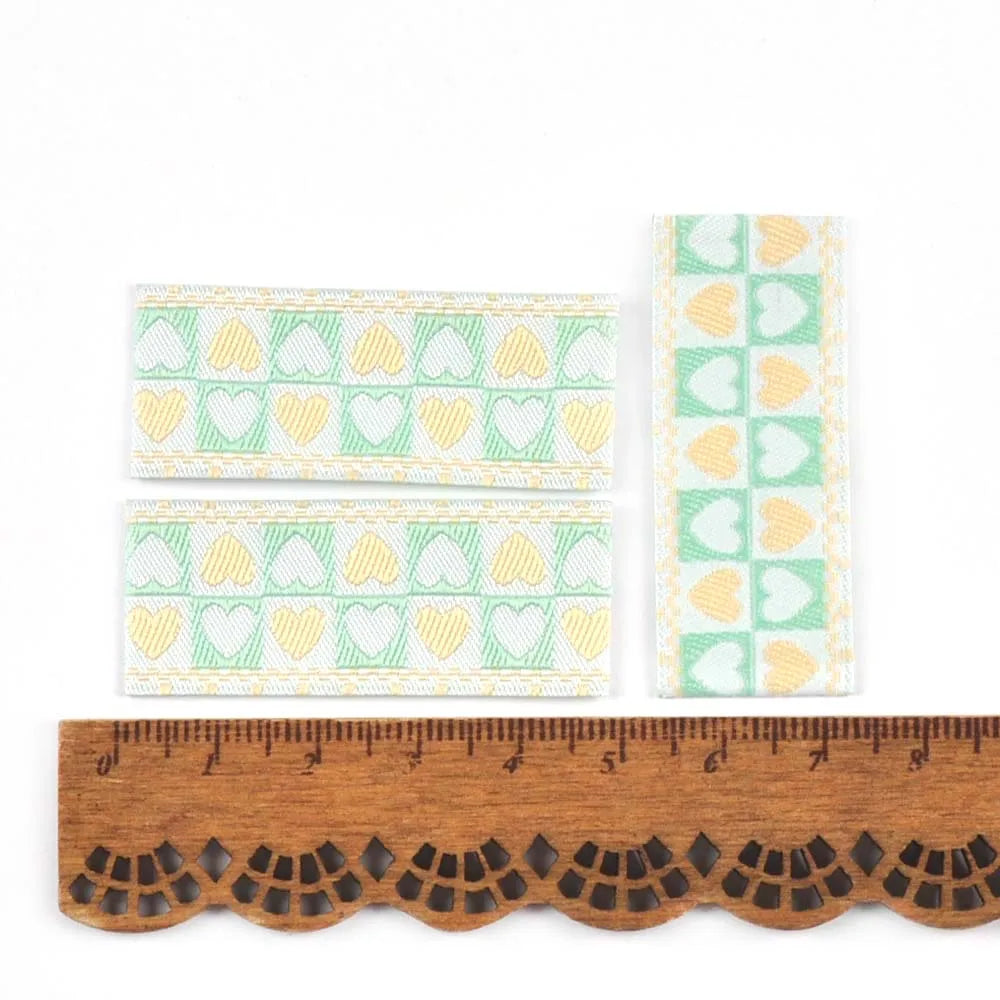 50Pcs Mutli color Heart Embroidery Labels For Sewing Clothes Accessories DIY Supplies Washable Care Garment Bags Handmade Tags Qme 3