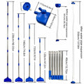 Pool Vacuum Handheld Automatic Tub Cleaner Outdoor Backyard Garden Qme Blue China Mainland