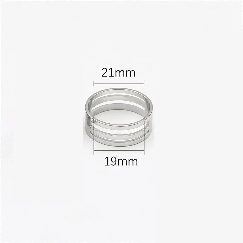 Stainless Steel Jump Ring Open Closing Finger DIY Fashion Jewelry Qme inner dia 19mm