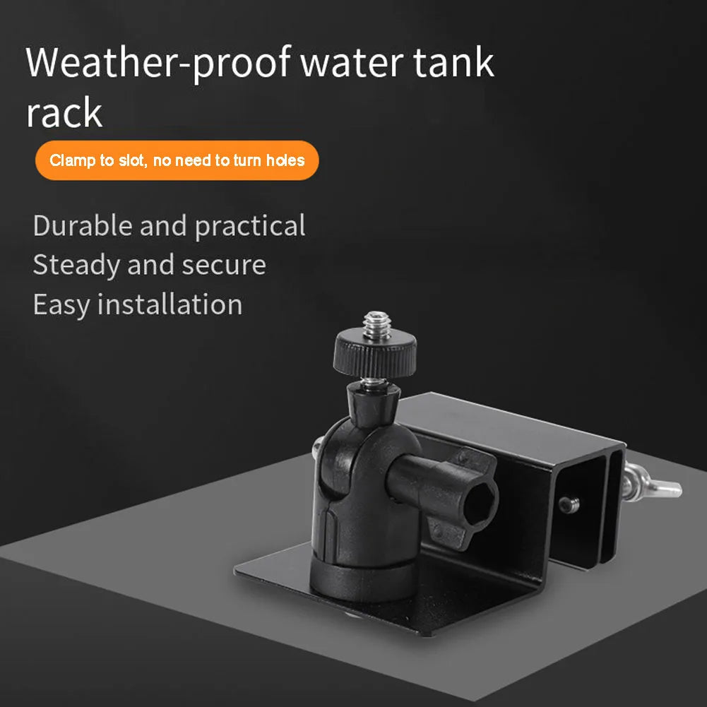 1 Pcs Roof Gutter Special Bracket Solar Panel Bracket Weatherproof Gutter Mount Bracket With Screw For Security Cameras Qme Adapter A