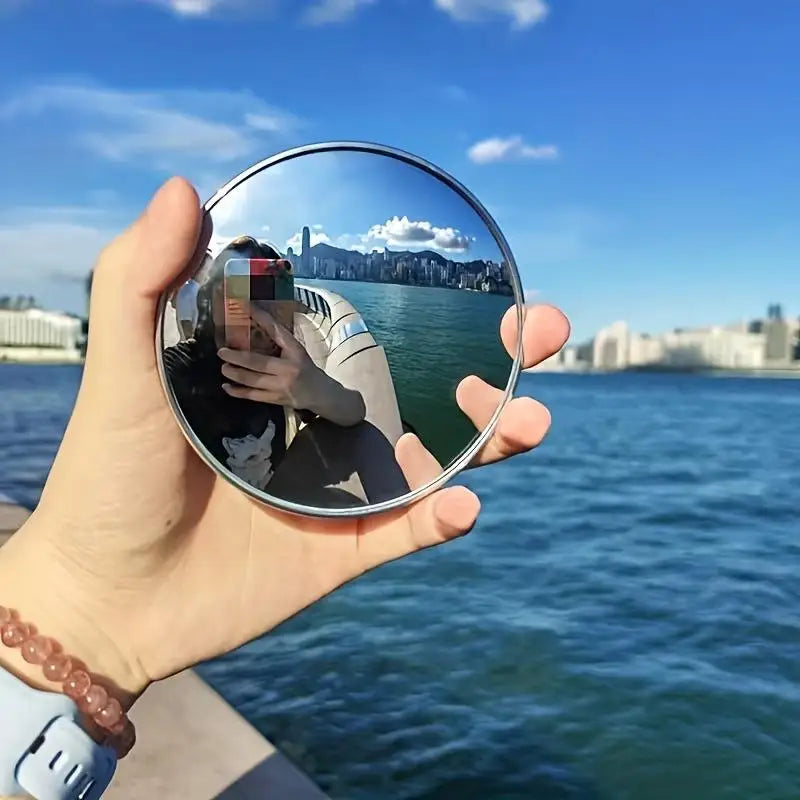 Fashionable Convex Round Mirror Travel Makeup Selfie Photography Qme