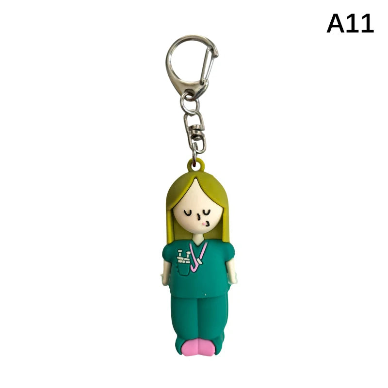 New 1Pc Syringe-Shaped Ampoule Bottle Opener Keychain Rubber Cutter Aid Medication Vial Breaker Tool For Home Nurses And Doctors Qme A11
