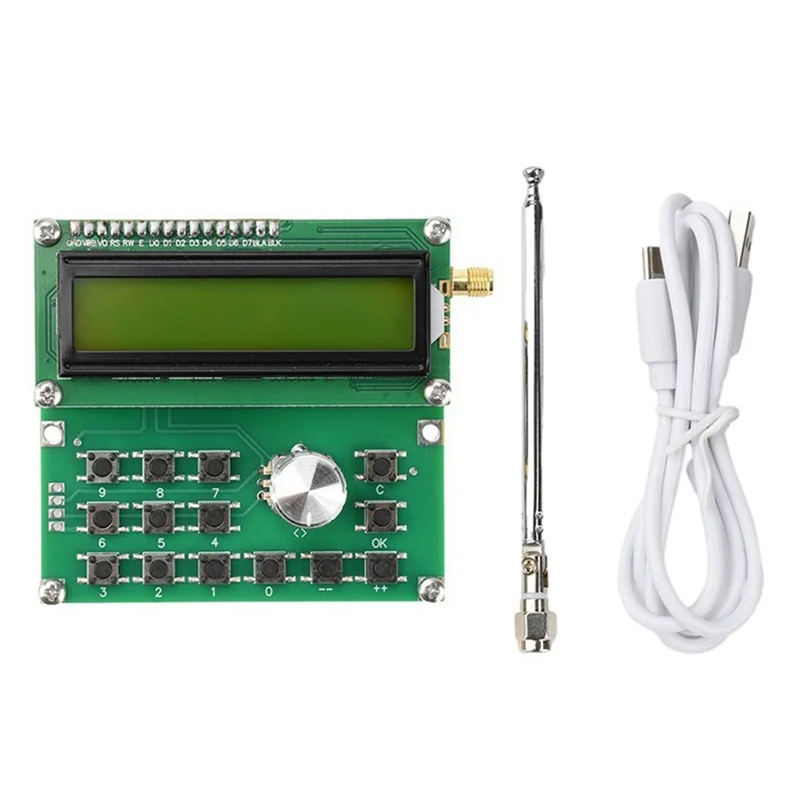 A02F-ADF4351 RF Signal Generator DC 4.5V-5.5V 35Mhz-4400Mhz High Precision Frequency Output 1K/10K/100K/1M Signal Source Qme